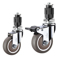 Varillas de Expansión de Acero Inoxidable para Ruedas Giratorias Silenciosas (2 pulgadas/25 pulgadas/3 pulgadas/4 pulgadas) para Carros de Comedor