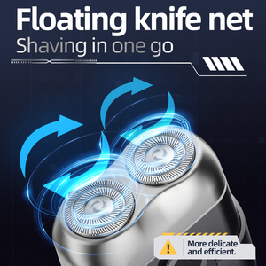 Mini Rotary Twin Blade Electric <strong>Shaver</strong> for Men Portable Waterproof <strong>Face</strong> <strong>Shaver</strong> with Type-C Charging Household &amp; Outdoor Use - Product Image 3