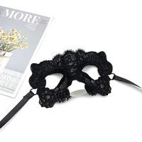 Masque de fête le plus vendu, masque d'Halloween en dentelle, accessoires, demi-masque sexy pour les yeux, pour bar