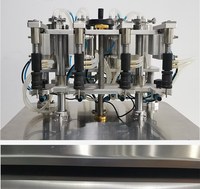 Machine de remplissage semi-automatique à 4 buses pour liquides (parfum, gouttes oculaires, cosmétiques, boissons) et petits flacons de parfum