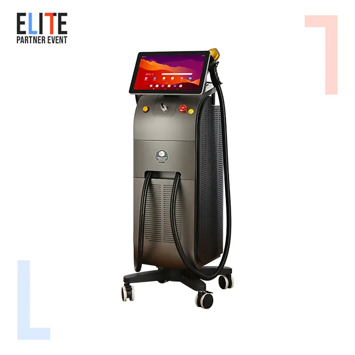 Cloud computing 2025 Hot Dual o one Heads Ice titanio CE TUV ISO depilazione diodo Laser 1600-2000W 755 808 940 1064nm 4 wave