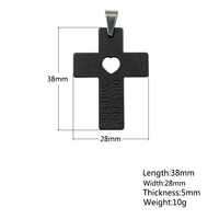 Pendentif énergétique scalaire en forme de croix en pierre de lave Hoonni avec ions négatifs pour améliorer la santé du corps