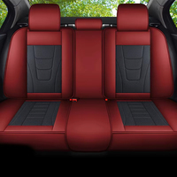 Ensemble complet de housses de siège auto universelles en cuir perforé, style professionnel, pour intérieur de voiture haut de gamme, toutes saisons