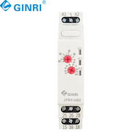 Mini relais temporisé AC/DC12V-220V ON/OFF, temps de retard, 16A, 2xSPDT, fonction unique