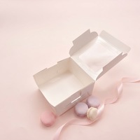 Boîte à gâteaux personnalisée, écologique, recyclable, avec pelliculage mat anti-rayures et dorure à chaud, pour commandes en gros commerciales