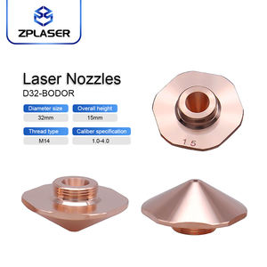 ZPLASER D32 H15 M14 Hexagone pour <span class=keywords><strong>Bodor</strong></span> tête de coupe pièces d'équipement <span class=keywords><strong>Laser</strong></span> buse Simple en cuivre rouge pour Machine de découpe <span class=keywords><strong>Laser</strong></span> - Product Image 6