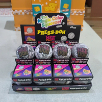 Balle anti-stress souple et colorée avec motif doodle, sensation de pâte, gel doux à presser pour soulager le stress et décorer le bureau