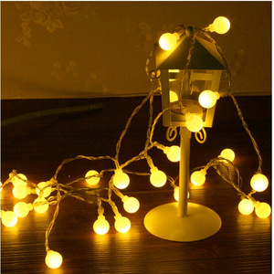 <span class=keywords><strong>Guirlande</strong></span> <span class=keywords><strong>lumineuse</strong></span> à boules LED YN pour décorations de Noël intérieures/extérieures, 5 m, 50 LED, 8 modes, alimentation USB, blanc chaud - Product Image 5
