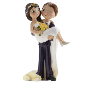 Adorno Romántico para Pastel de Boda <span class=keywords><strong>Dekora</strong></span>, Muñecas de Novia de Acrílico, 16 cm, Colorido, 305101 Wink - Product Image 1