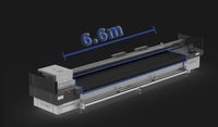 Mesin Cetak UV Inkjet Industri FR6606 Kecepatan Tinggi 540*1440dpi Konica 1024A 1024i Printhead untuk Media Gulungan UV