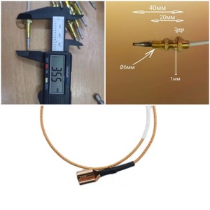 Ensemble de thermocouple Xiesheng XS-D021 avec tube en cuivre pour raccords de vanne de chauffe-eau et cuisinière à gaz - Product Image 3
