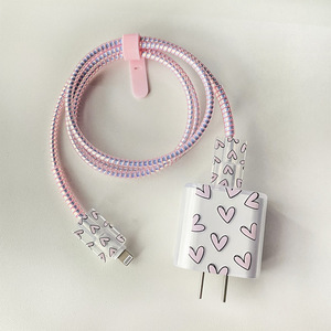 เคสใส TPU สำหรับสายชาร์จโทรศัพท์มือถือ ป้องกันสายชาร์จ iPhone เคสป้องกันสายโทรศัพท์ - Product Image 1