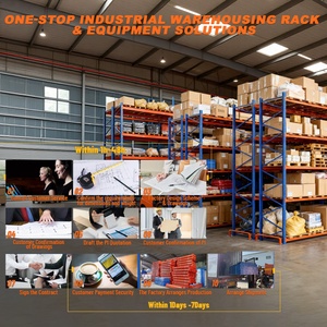 מדף משטחים סלקטיבי ממתכת כבדה בהתאמה אישית לציוד מחסן, הרכבה קלה עם ברגים, מדף אחסון - Product Image 2