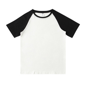 MT2598 <b>Tee</b> Shirts Manufacturer Custom Color Block 230 GSM 100% Cotton Unisex T-Shirts Raglan T-Shirts - Product Image 6