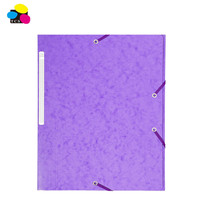 Carpeta Elástica Promocional Económica Personalizada Tamaño A4, Cartón Reciclado de 400g, 3 Solapas, Paquete de 10 Unidades, Gestión de Documentos, Marca Lehui