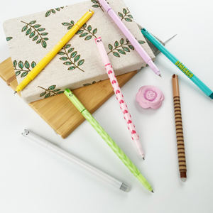 Stylo gel thermosensible Girafe, encre noire, pour bureau et école, 0,7 mm, effaçable, en plastique, encre noire 0,7 mm - Product Image 4