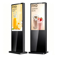 Reproductor de Publicidad LCD Vertical de Alta Definición 4K IP54 para Interiores, con Animación Gráfica Digital, de Alta Gama