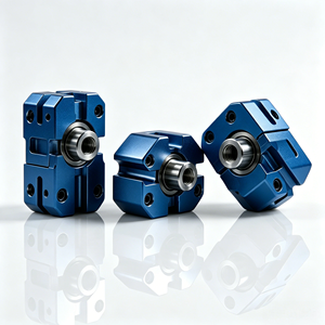 อุปกรณ์เชื่อมต่อแบบเอ็กเซนทริคที่ผลิตด้วยเครื่อง CNC อุปกรณ์อัตโนมัติ อะแดปเตอร์ยึด อุปกรณ์เสริมอะลูมิเนียมที่มีความแม่นยำสูง ชิ้นส่วนเครื่องจักรกล - Product Image 4