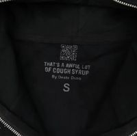 Vêtements pour hommes : Sweat à capuche Cough Syrup Diamond pour homme, qualité supérieure, 100% coton, avec strass, style streetwear épais