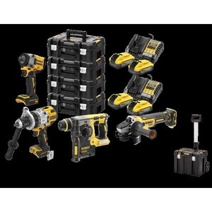Ensemble d'outils électriques sans fil DeWalt 5 pièces, batterie lithium-ion 20V Max, kit avec coffret de rangement et chargeur - Product Image 1