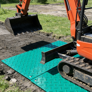 Tapis <span class=keywords><strong>de</strong></span> protection du sol <span class=keywords><strong>en</strong></span> HDPE réutilisables - Tapis légers antidérapants résistants à l'huile, découpe CNC, pour travaux <span class=keywords><strong>de</strong></span> construction, pelouse et sol - Product Image 6