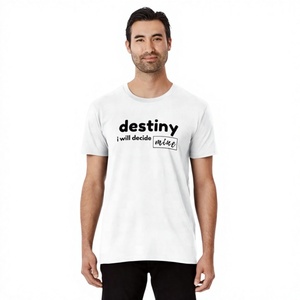 ผู้ผลิตขายส่งเสื้อยืดคอตตอน 100% แบบยูนิเซ็กซ์ รับผลิตตามแบบ OEM พิมพ์ลายโลโก้ด้วยเทคนิคซิลค์สกรีน เสื้อยืดลำลองแบบถัก - Product Image 1