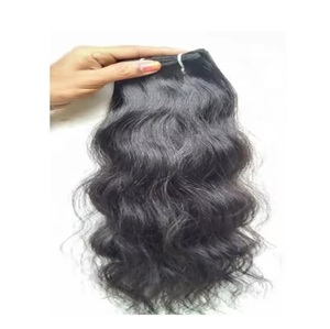 Extensions de cheveux humains bruts d'usine de donneurs uniques non traités dessinés en gros Extension de cheveux de vague de corps de cheveux humains de temple - Product Image 3