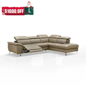 European Modern sofa Electric function reclining seat leather Living Room Sofa Set Furniture Italian design