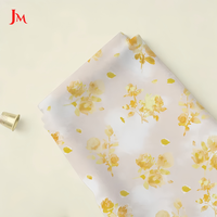 Tissu satiné en coton et élasthanne à motifs floraux, personnalisable, faible MOQ, impression numérique en rouleau pour la confection de vêtements