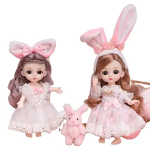 16 cm doll Princess girls toys mini small stalls wholesale children girls birthday gifts