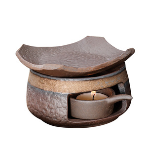Brûleur d'huiles essentielles semi-artisanal de style chinois, résistant à la chaleur, chauffe-thé, diffuseur d'aromathérapie, support pour <span class=keywords><strong>encens</strong></span> de <span class=keywords><strong>sauge</strong></span> - Product Image 5