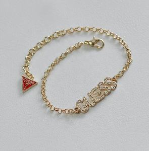 <span class=keywords><strong>Pulsera</strong></span> de Cadena con Logotipo <span class=keywords><strong>Guess</strong></span>, Chapada en Oro de 18K con Diamantes, Marca de Lujo para Mujer - Product Image 4