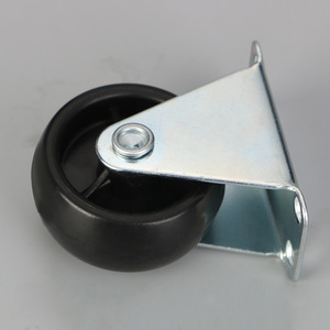 Fixed <b>Wheel</b> 1.5 Inch Flat Bottom <b>Plastic</b> Caster Industrial Casters For Furniture And Sofa - Product Image 2