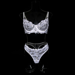 Completo intimo sexy e seducente Hot Sale, trasparente, con ferretto, due pezzi - Product Image 6