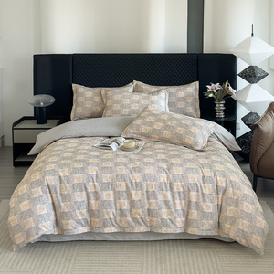 Mới 2025 100% cotton in kỹ thuật số chà nhám 4-mảnh thiết lập đôi dày màu xanh lá cây Duvet Bìa Vua bedsheet <span class=keywords><strong>bedding</strong></span> <span class=keywords><strong>Set</strong></span> bán buôn - Product Image 2