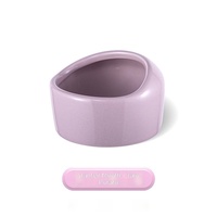 Bol à nourriture en céramique anti-renversement pour hamster, décor de cage, mangeoire, petite et grande taille, 5 couleurs, pour petits animaux, vente en gros