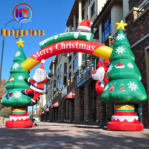 Advertising Promotional <strong>Inflatable</strong> <strong>Christmas</strong> Arch Air-blown Santa Claus Entry Decorate Equipment - Product Image 4