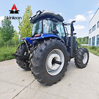 Tractor Agrícola Compacto KINLEON 4x4 con Motor Diésel de 50-200HP, Certificado CE, Neumáticos Antideslizantes Reforzados, Multifuncional