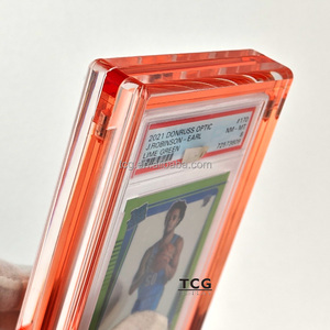 TCG Bán hàng nóng <span class=keywords><strong>Acrylic</strong></span> phân loại thẻ Tấm bảo vệ trường hợp 35pt 55pt Pokemon thể thao kinh doanh thẻ hiển thị trường hợp đứng chủ cho PSA BGS cgc - Product Image 2