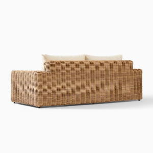 Bộ bàn ghế <span class=keywords><strong>sofa</strong></span> ngoài trời bằng mây nhựa khung nhôm hiện đại cho biệt thự, ban công, sân vườn, căn hộ. - Product Image 5