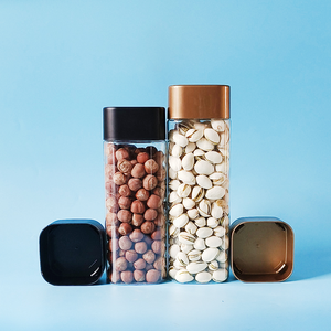 โหลพลาสติกทรงกลมขนาด330มล. 430มล. 580มล. 660มล. ภาชนะบรรจุอาหารสำหรับใส่คุกกี้ลูกกวาด - Product Image 4