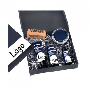 5 trong 1 râu Kit người đàn ông râu điều ria mép dầu dưỡng Lược rửa râu chăm sóc bộ - Product Image 2