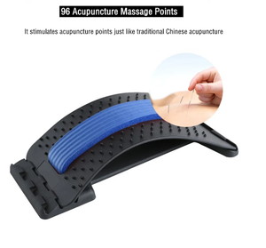 Dispositif de traction de douleur musculaire de soulagement orthopédique réglable soutien de masseur de civière de dos de taille lombaire - Product Image 6