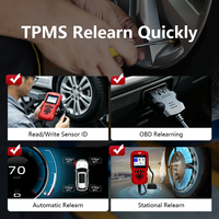 Herramienta de Diagnóstico TPMS QQr Q06, Sistema de Monitoreo de Presión de Neumáticos, Sensor de 315 y 433 MHz, Probador de Batería, para Autos, 1 Año de Garantía