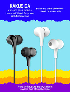 KAKUSIGA Haute Qualité <span class=keywords><strong>Prix</strong></span> de Gros Son Clair Écouteurs Filaires Écouteurs Filaires In-Ear 3.5mm Casque Stéréo avec Micro - Product Image 3