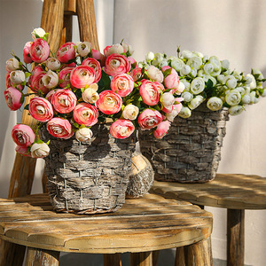 Flores Artificiales de Camelia Yihua, 30 cm, Flor de Seda, Estilo Romántico Chino, Decoración del Hogar, Rosa, Blanco, Morado, Naranja - Product Image 4