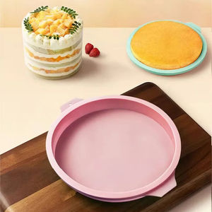 Molde para Pastel de Silicona de 4/6/8 Pulgadas, Molde para Hornear para Repostería, Molde para Bizcocho en Capas de Arcoíris sin Cortes, para el Hogar y la Cocina - Product Image 1