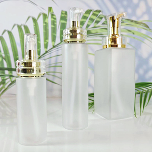 Sang Trọng 80Ml 120Ml 160Ml 200Ml Pet Nhựa Matte Vòng Rỗng Chai Dầu Gội HDPE Sang Trọng Mỹ Phẩm Vàng Bơm Lotion Container - Product Image 2