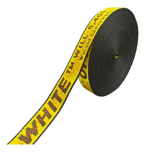 Fettuccia in jacquard <span class=keywords><strong>PP</strong></span> di lusso 0FF e WHlTE nylon per tracolla fascia - Product Image 2