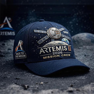 Nuovo Cappellino da Baseball Ricamato in PVC Commemorativo del Decollo di NASA Artemis <span class=keywords><strong>II</strong></span> verso il Luna con Cinturino Regolabile Versione USA - Product Image 2